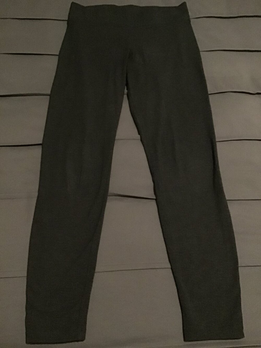 Hue Black Stretch Leggings Size M Pull On Tights Ponte Style